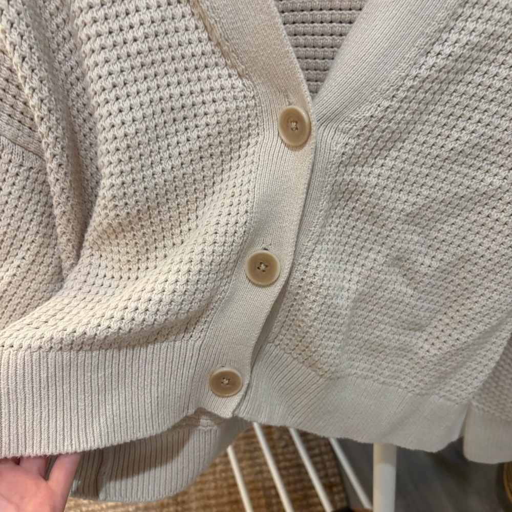 Banana Republic WAFFLE-STITCH CARDIGAN - Picture 4 of 7